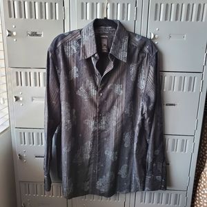 VINTAGE textured black blouse